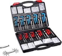 Kit de réparation de filetage SucceBuy Helicoil, kit d'outils de taraudage SAE/métrique de 338 pièces, M5-M12, 1/4"-1/2", forets HSS, filets rapportés, tarauds et outils de montage