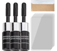Kit de réparation de fissures de verre Cracks Gone Glass, liquide de réparation de verre, kit de réparation de miroir à base de résine, nano fluide de remplissage pour réparer les éclats, les fissures