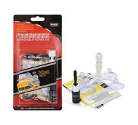 Kit de réparation de fissures pour pare-brise de voiture avec seringue et piston | Solution adhésive à fixation rapide et pour pare-brise, maison, garage