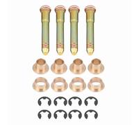 Kit de réparation de goupilles de charnière de porte de voiture 4 pièces goupilles de charnière de porte en acier zingué de haute qualité avec bagues et anneaux en E pour les