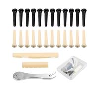 Kit de réparation de guitare en ABS de haute qualité avec outil de retrait en métal. Kit d'entretien complet pour une meilleure qualité sonore. Kit de réparation de guitare acoustique