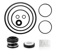 Kit de réparation de joint torique compatible avec Pentair SuperFlo, SuperMax, comprend un joint d'arbre US Seal PS-200, une fronde d'eau et un lubrifiant à joint torique, 2 joints toriques de pompe,