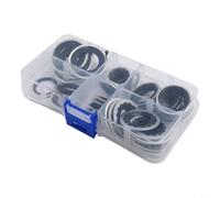 Kit de réparation de joints de compresseur de voiture - 45 joints toriques assortis avec 6 tailles pour systèmes de climatisation automobile - Joints en caoutchouc dans un étui de rangement