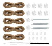 Kit de réparation de la Teinte de fenêtre - Ensemble de Cordes à Aveugle plissé pour RV | Outil de réparations Aveugle Vertical pour réparer Les couvercles de fenêtres pour Les remorques