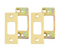 Kit de réparation de loquet de porte avec gâche à pêne dormant et cale d'espacement pour une fonction de verrouillage durable et sécurisée (doré, 2 pièces)