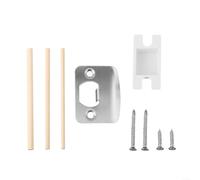Kit de réparation de loquet de porte pour cadres de porte standard avec espacement des trous de vis de 4,8 cm et butée de pêne dormant réglable