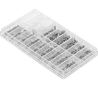 Kit de réparation de lunettes Assorted Storage Box Design 1000PCS Screws and Pads for Watch Clock Spectacle Eyewear Repairing Portable