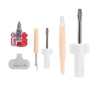 Kit de Réparation de Machine à Coudre, Tournevis à Fente de Retrait de Filetage Tournevis, Découseur Couture et Brosse de Nettoyage