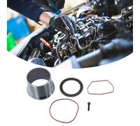 Kit de réparation de manchon de cylindre de compresseur d'air pour pompes à double cylindre - Ensemble de manchons en acier et caoutchouc avec piston pour bague, joints toriques, vis à capuchon (5