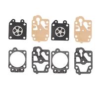 Kit de réparation de membrane de carburateur 2 pièces de rechange pour 40-5 44-5 32 34 26 CG260 767 GX35 139F 1E40F Kit de service de carburateur avec tampon en papier et joint