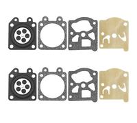 Kit de réparation de membrane et joint de carburateur 2 pièces pour Walbro WA/WT - Remplace D10-WTA, compatible tronçonneuses, débroussailleuses et souffleurs (4×4 cm)