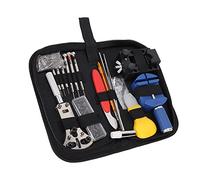 Kit de réparation de Montre 144 pièces avec ouvre-boîtier arrière réglable - Ensemble d'outils Tout-en-Un pour Retirer Le Bracelet de Montre
