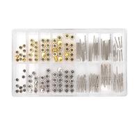 Kit de réparation de Montre, rallonge de Tige de Montre + Accessoire de réparation de couronnes Kit d'outils de Remplacement avec boîte