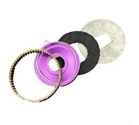 Kit de réparation de moulinet de pêche avec pignon, plaquette de frein en carbone, plaque de pression et rondelle en métal, acier inoxydable durable et alliage d'aluminium (alliage d'aluminium)