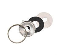 Kit de réparation de moulinet de pêche avec pignon, plaquette de frein en carbone, plaque de pression et rondelle en métal, acier inoxydable durable et alliage d'aluminium (acier inoxydable)