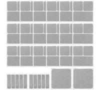 Kit de réparation de moustiquaire - 22 pièces - Adhésif puissant - Ruban adhésif - Protection contre les insectes - Gris - Pour porte, fenêtre, trampoline