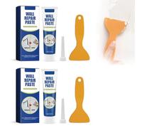 Kit De Réparation De Mur, Agent De Réparation De Mur Avec Grattoir, Pâte De Réparation De Mur Blanche Pour Réparer Les Trous De Mur Et Les Dommages De Fissure, 2 Pièces