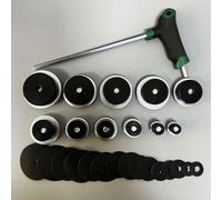 Kit de réparation de nivellement et de meulage pour saxophone alto soprano ténor, 11 têtes de meulage + 15 plaques de guidage + clé, métal avec composants en acier inoxydable 304, vert, noir, argenté