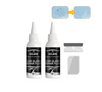 Kit De Réparation De Pare-Brise Fissuré, DIY Nano Fluide De Réparation pour Vitres D'automobiles, Kit De Réparation De Pare-Brise Fissuré, DIY Automotive Glass Nano Repair Fluid (2 PCS)