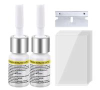 Kit de réparation de pare-brise | Kit de réparation de vitres à faire soi-même | Réparation de fissures de pare-brise, vitre de voiture automobile, Nano liquide de remplissage de verre, kit de