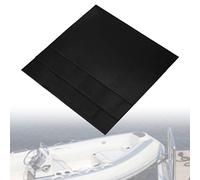 Kit de Réparation de Patch de Bateau, Rustine Bateau Gonflable 3 pièces, Patch de Kayak Gonflable, Patch de réparation en PVC adapté à la réparation de Radeau Gonflable, Piscine,sans Colle (Noir)