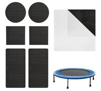 Kit De Réparation De Patch De Trampoline - Ruban De Tapis Autocollant, Ensemble De Fixations Larmes | Patchs De Réparation Résistants Avec Conception À Plusieurs Formes, Solution Adhésif Forte Pour