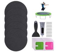 Kit de réparation de Patchs de Trampoline, plaques de réparation de Trampoline Auto-adhésives à 4x4 Pouces, Remplacement de réparation de Patch de Piscine, kit de réparation de Trampoline pour Access