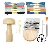 Kit de réparation de patchs de tricot portable avec crochet - Convient aux débutants pour adultes et femmes - Pour la maison, le et les voyages - Pour réparer chaussettes, vêtements et