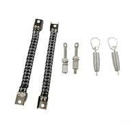 Kit de réparation de pédale de grosse caisse avec double chaîne, ressorts de pédale de rechange, tendeur en métal D-For Ring Set, vis de matériel de percussion, pièces d'entretien du kit de batterie