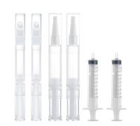 Kit de réparation de peinture 4 pièces comprenant 2 seringues de retouche, un pinceau rechargeable de 5 ml, un stylo et une brosse de retouche pour cloison sèche