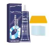 Kit de réparation de piscine - Rustine imperméable - Kit de réparation de matelas gonflable - En vinyle transparent - Pour le remontage de bateaux en caoutchouc PVC, , bouées de natation (50 ml)