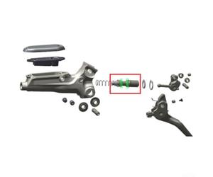 Kit de réparation de piston de levier de frein de vélo en alliage d'aluminium compatible avec SRAM Guide R RSC/DB5 Level T TLM/ULT/Ultimate Silver (LONG)