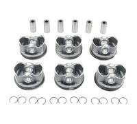 Kit de réparation de piston Jeu de 6 pistons et segments neufs standard Φ88 mm pour Mercedes-pour Benz Classe E W212 W211 M272 2,5 L 3,0 V6
