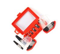 Kit de réparation de plomberie avec extracteurs de vis en acier au carbone - Outil manuel de plomberie pour extraction de filetage de bonde - Ensemble d'outils manuels pour professionnels