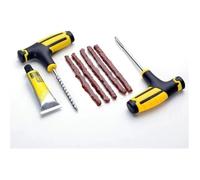 Kit De Réparation De Pneu - Plug Plug - Tubeless - Compatible Voiture Et Moto - Coffret Outillage - Noir