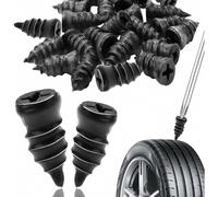 Kit de réparation de pneus 48 pièces pour voitures et motos, kit universel de réparation de crevaison pour pneus de toutes tailles, durable