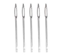 Kit de réparation de pneus de camion - outil de bougie d'alésage en acier, ensemble de pointes robustes | 5x aiguilles des yeux divisés pour l'insertion de la poignée en T, kit de correction d'urgence