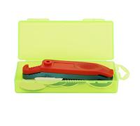 Kit de réparation de pneus de vélo de montagne duuti Kit d'outils de patch pneu translucide à la collet de pneus s pour cyclistes extérieurs métal plastique 102x42x23mm 6 patchs (Vert)