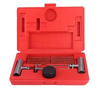 Kit de réparation de pneus pour crevaison de pneu sans chambre à air, outil de réparation de bouchon professionnel avec outil d'insertion en alliage de zinc, comprend un