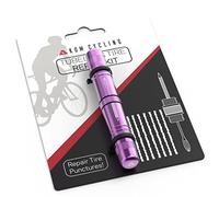 Kit de réparation de pneus sans Chambre à air pour Les vélos KOM Cycling - 8 Couleurs ! Répare Les crevaisons des pneus de VTT et de vélo de Route - Comprend 8 Bandes de Bacon.
