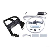 Kit de réparation de poignée de frein pour tronçonneuse avec ressort d'embrayage et bande tampon pour MS250 MS230 MS210 025 023 021 Remplace 1123 162 7800 Noir