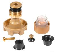 Kit de réparation de poignée en métal pour robinet extérieur avec vis, écrou, rondelle de valve conçue pour RK-14MH RK-17MH pour restaurer la fonctionnalité du robinet (RK-14MH)