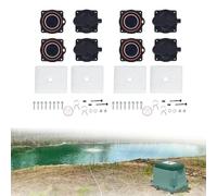 Kit de réparation de pompe à air de rechange pour aérateur avec interrupteur blanc et composants compatibles avec les modèles Hoot Air H365 H450 H500 LA500 LAR500 H600