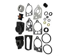Kit de réparation de pompe à eau pour moteurs hors-bord Mercury et Mariner 2 cycles 30 70 1976 1997 avec boîtier et turbine en néoprène Pièce de rechange 4677177A3