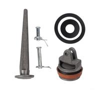 Kit de réparation de pompe manuelle de type 75 avec valve de perçage de nez en fonte pour piston deux boulons doubles anneaux d'étanchéité en cuir synthétique compatible avec la plupart des modèles de