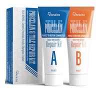Kit de réparation de porcelaine (blanc), répare rapidement les éclats de carrelage et les fissures d'évier avec une adhérence super forte, pour céramique, porcelaine, acrylique, fibre de verre, émail
