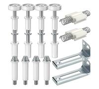 Kit de réparation de porte pliante Charnières en acier inoxydable Pivots supérieurs Kit de réparation de goupille de charnière