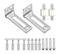 Kit de réparation de porte WANGCL 16 pièces pour portes coulissantes et placards, Argent, Noir, Gris