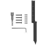 Kit de réparation de poteaux de clôture | Pic de sol - Heavy Metal - Pointes de rechange épaisses rapides et simples pour la réparation de clôtures de gazon moulues