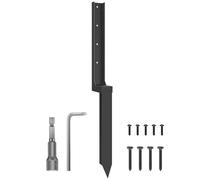 Kit de Réparation de Poteaux de Clôture,Piquet De Clôture Renforcé | Pointes de Remplacement Métalliques Renforcées Faciles à Installer pour Inclinée